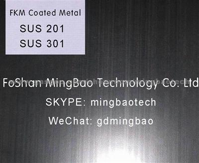 NBR FKM Metallic Gasket Sheet | Anti-Squeal Shim | Rubber Coated Metal With SAE 1010 SUS 301 304