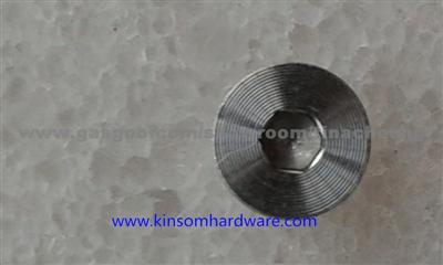 CD Lines Screw ,Lines On Flat Head Hexagon Socket Step Stainless Steel 304 Screw