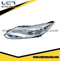 HOT SALE!! GOOD MATERIAL CAR HEAD LIGHT LAMP (HID WHITE,11 LINES) HEADLIGHT FOR FORD FOCUS 2012 5DOORS L BM51-13D155 R BM51-13D154 AUTO