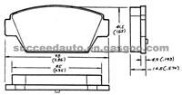 Brake Pad For Eagle Mitsubishi GDB945