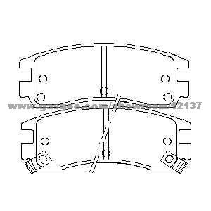 Brake pad D698