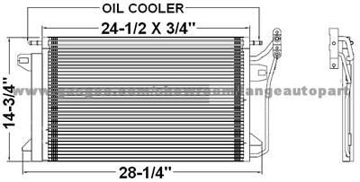 Auto A/C Condenser 6N7Z19712A Ford