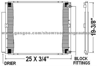 Auto A/C Condenser 88460-35300 TOYOTA