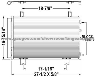 Auto A/C Condenser 88460-50200 LEXUS