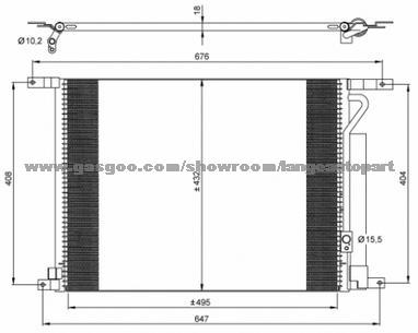 Auto A/C Condenser 94838818 Chevrolet