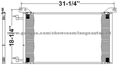 Auto A/C Condenser 15197204 Chevrolet