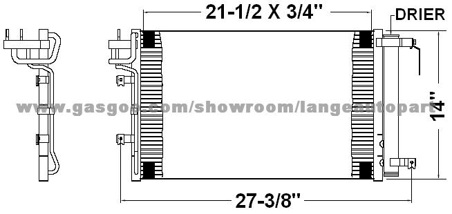 Auto A C Condenser 2f000 Kia Oemno 2f000 Application Kia