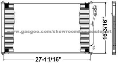 Auto A/C Condenser 1R3H19710CA FORD