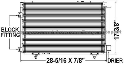 Auto A/C Condenser 88460-48020 TOYOTA