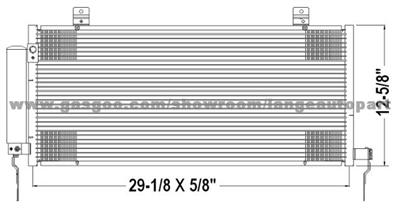 Auto A/C Condenser MRS13467 MITSUBISHI