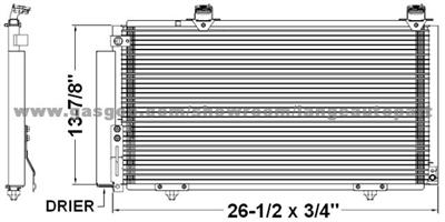 Auto A/C Condenser 88450-52231 SCION