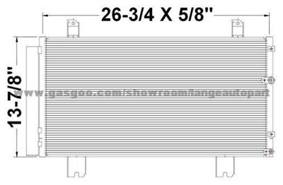 Auto A/C Condenser 88460-53030 LEXUS