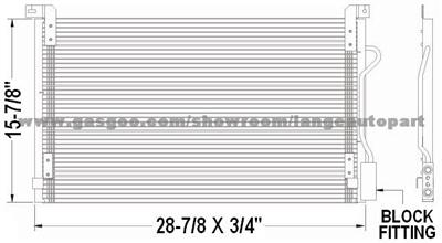 Auto A/C Condenser 5F9Z19712AB MERCURY