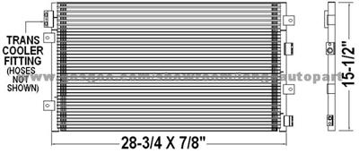 Auto A/C Condenser MR360278 CHRYSLER