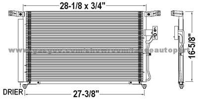 Auto A/C Condenser 97606-2B200 HYUNDAI