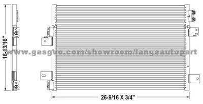 Auto A/C Condenser 68004053AA DODGE