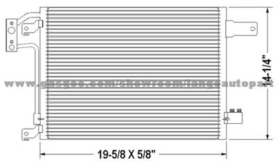 Auto A/C Condenser 55056726AA JEEP