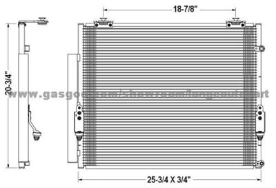 Auto A/C Condenser 88460-0C100 TOYOTA