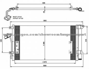 Auto A/C Condenser 4L0260401A AUDI