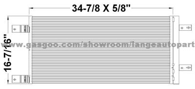 Auto A/C Condenser BC3Z19712A FORD