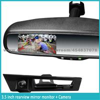 Wire Car Reverse Camera With Rearview Mirror And 4 Parking Sensors