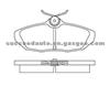 Brake Pad For Ford D708-7477