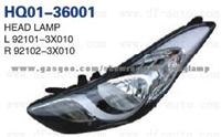 Hyundai Elentra 2011 Head Lamp 92101-3X000/92102-3X000