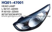 IX35 2011 Head Lamp 92101-2Z000/92102-2Z000