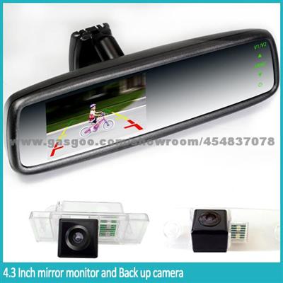 Newest Design Car Interior Mirror With Parking Reverse Camera And Bluetooth