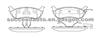 Brake Pad For Ford MDB2420