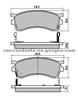 Brake Pad For Ford D3084