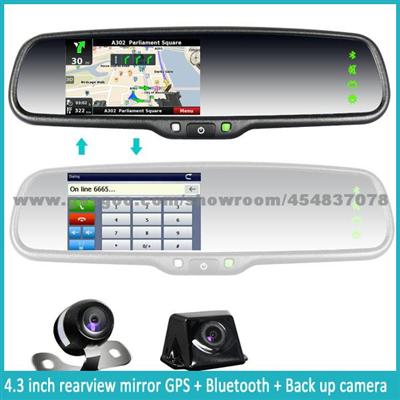 Auto Reverse Aid Car Rearview Mirror With Bluetooth, Touch Screen, N-Drive Map