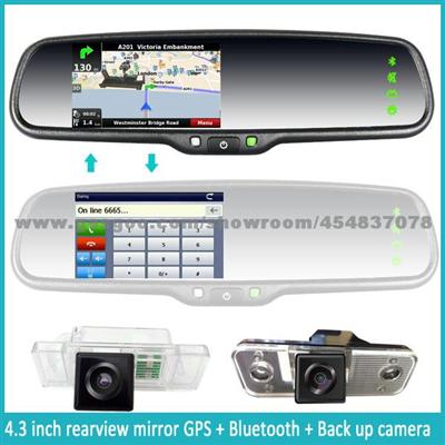 Auto Interior Mirror Car Rearview Mirror With Touch Screen , Parking Camera