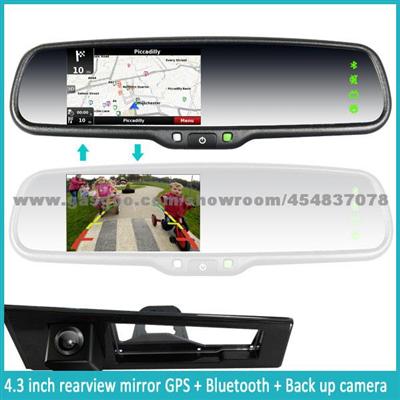 GERMID Car Rearview Mirror With Waterproof Camera