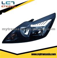 HOT!CAR HEAD LAMPS HEADLIGHTS L:8M51-13101 R:8M51-13100 (BLACK,7LINES) FOR FORD FOCUS 2009 AUTO