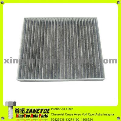 Interior Air Filter For Chevrolet Cruze Aveo Volt Opel Astra Insignia 52425938 13271190 1808524