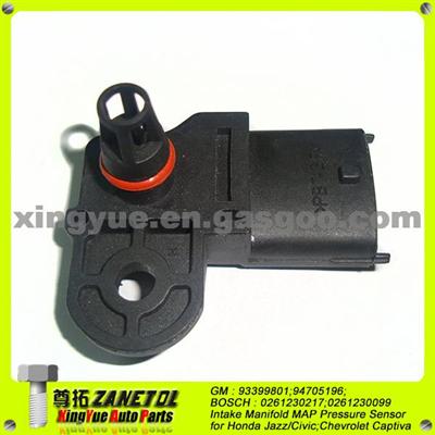 0261230099 2U1L9F479AA 93399801 1571530028 Auto Manifold Air Pressure MAP Sensor For GM Chevrolet Captiva Blazer