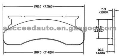 Brake Pad For Ford D120-7054