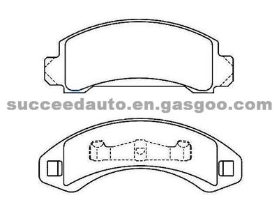 Brake Pad For Ford D205-7125A