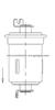 FUEL FILTER FOR GENERAL MOTORS 25121597