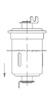 FUEL FILTER FOR TOYOTA 23300-49145