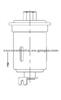 FUEL FILTER FOR TOYOTA 23300-19425