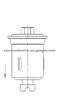 FUEL FILTER FOR TOYOTA 23300-74290