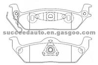 Brake Pad For Ford D1012-7916