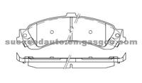 Brake Pad For Ford D975-7707