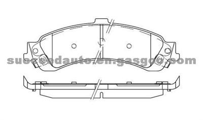 Brake Pad For Ford D975-7707