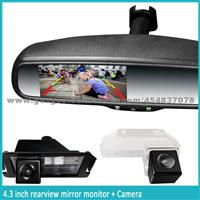 Car Interior Mirror With Auto-Dimming, Bluetooth, And Handsfree Car Kit