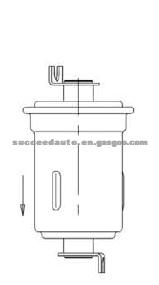 FUEL FILTER FOR MITSUBISHI MB-504740