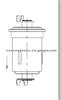 FUEL FILTER FOR GENERAL MOTORS 25176309