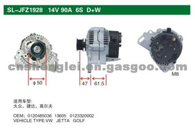 ALTERNATOR VW JETTA GOLF 0120485036,13605,012332002